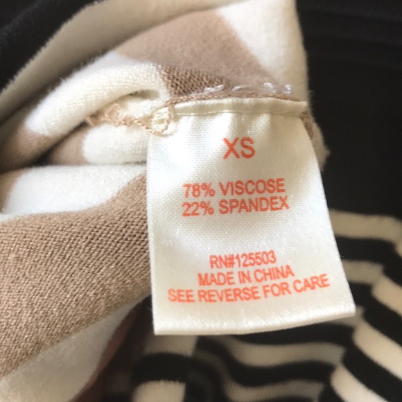 Torn by Ronny Kobo neutral fitted striped dress - Picture 7 of 7